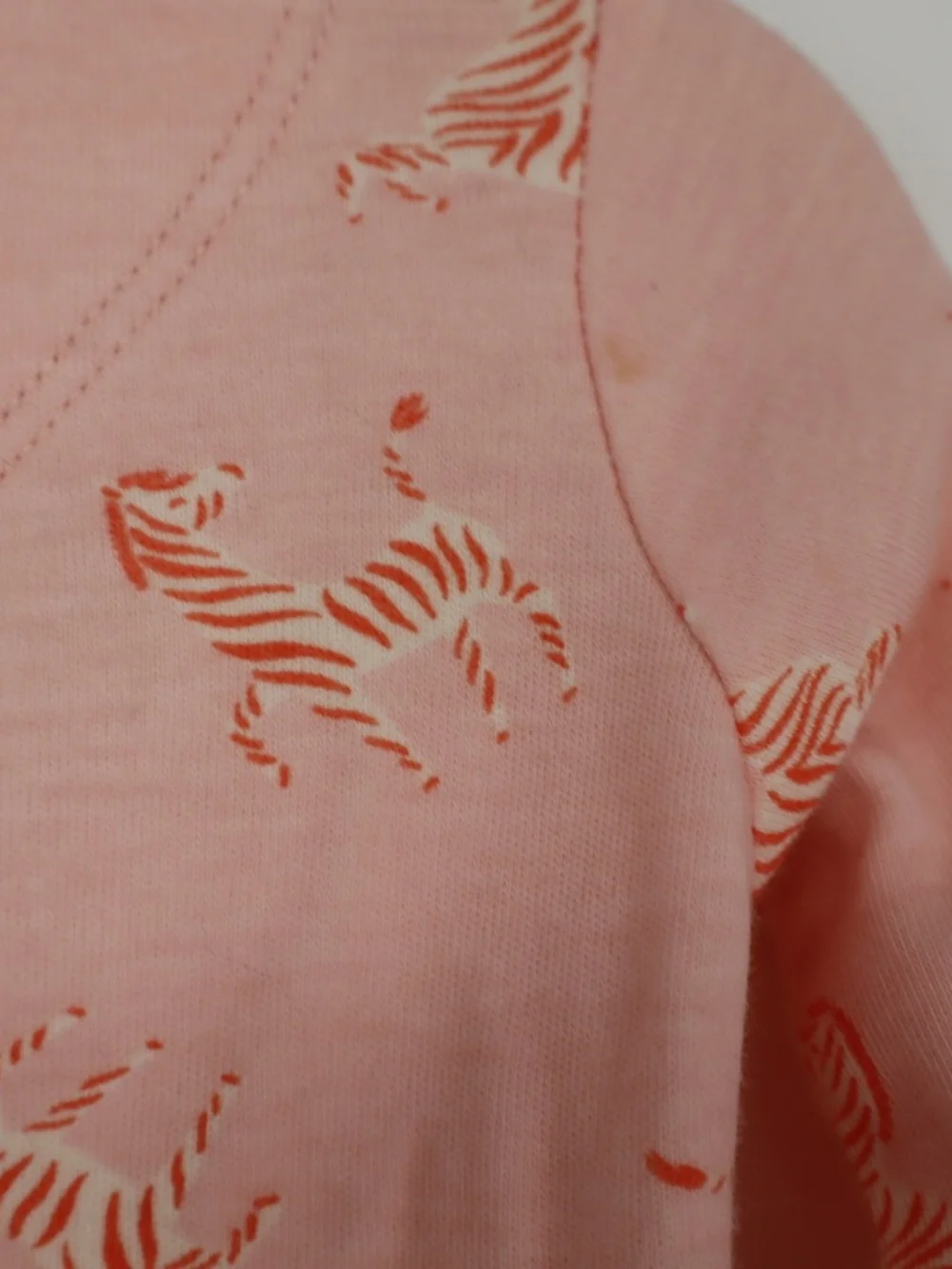 Magnetic Me Pink Organic Infant Gown Zebra Print Newborn-3 Months Organic Cotton